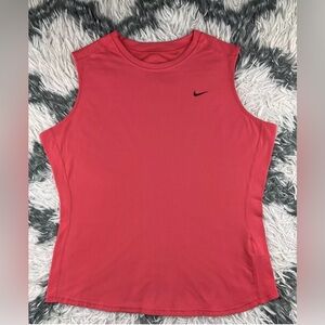 Nike Dri-Fit Women's Pink Sleeveless T-shirt Size Large (12-14)